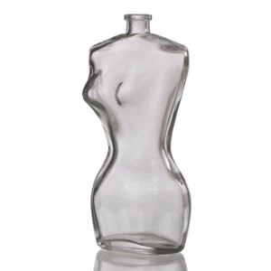 Glerflaska með konum líkama lögun